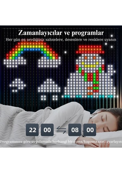 USB Rgb Akıllı Perde Işıkları 400 LED Işıklı Uzaktan Kumanda Sevgililer/doğum Günü Için LED Işık fırsatları
