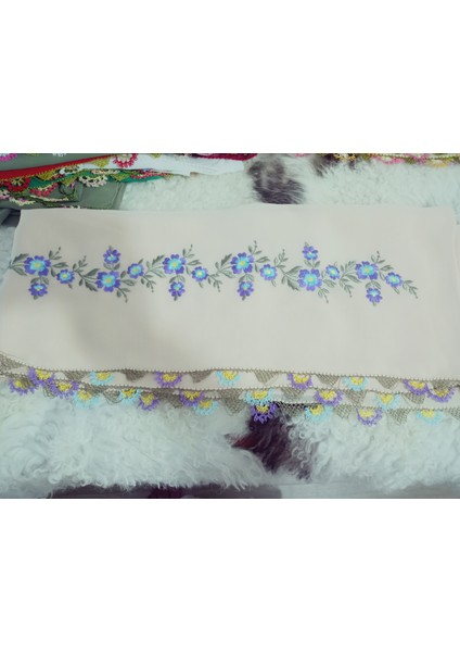 El Emeği Nakış Işlemeli Iğne Oyalı Namaz Örtüsü Çeyizlik Mevlit Başörtüsü Krep Kumaş 145X75 cm modelleri