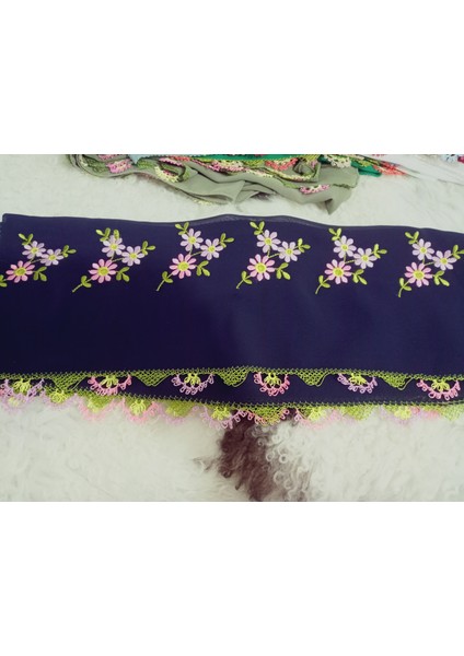 El Emeği Nakış Işlemeli Iğne Oyalı Namaz Örtüsü Çeyizlik Mevlit Başörtüsü Krep Kumaş 145X75 cm fiyatları