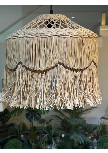 Rattan, Bambu Avize 1, 35 cm -Iskandinav Bohem ,özel Tasarım Aydınlatma-Salon,mutfak.ofis fırsatları