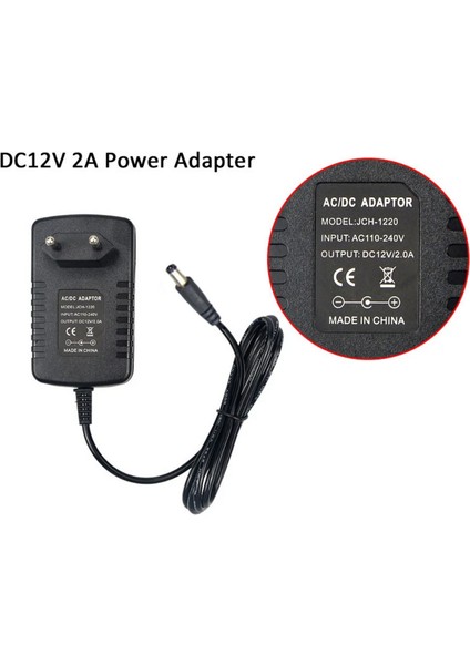 12 Volt 2 Amper Priz Tip Adaptör IP20 Iç Mekan