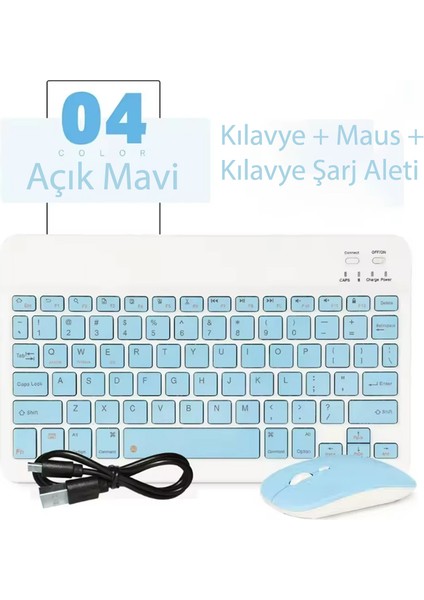 Yesnıce Lenovo Idea Tab Pro 12.7 TB373FU Uyumlu Standlı Kılıf ve Dokunmatik Kalem ve Klavye ve Mouse indirimleri