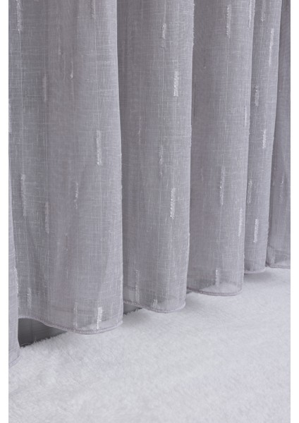 Keten Moroccan Gri 1/2.5 Normal Pileli Ütü Istemez Kırışmaz Yeni Sezon Salon Oda Tül Perdesi fiyatları
