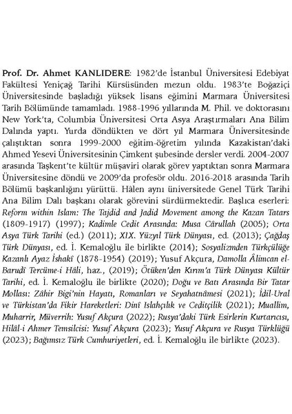Idil - Ural ve Türkistan'da Fikir Hareketleri