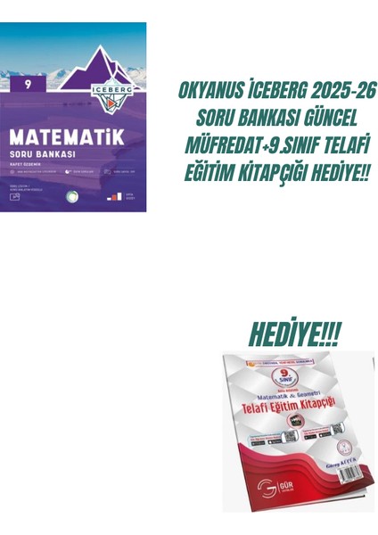 Okyanus 9 Iceberg Matematik Soru Bankası 2025-26 +9.sınıf Telafi Eğitim Kitapçığı Hediye!!
