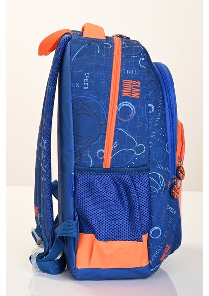 5880 Basketbol Temalı 3’lü Okul Çanta Seti (Sırt Çantası + Beslenme Çantası + Kalemlik) – Mavi Turuncu fırsatları