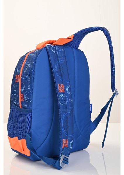 5880 Basketbol Temalı 3’lü Okul Çanta Seti (Sırt Çantası + Beslenme Çantası + Kalemlik) – Mavi Turuncu indirimleri