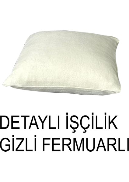 Süet Detaylı Angora Kumaş 2 Adet Kirlent Kılıfı fiyatları