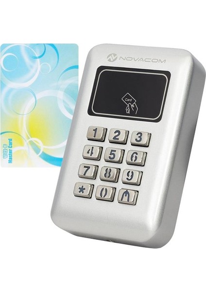Novacom NC-MS03WP Rfıd - Şifrematik Kart Okuyucu Otomatik Kapı Kilit Sistemi (Pin - Proximity)