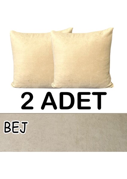 Süet Detaylı Angora Kumaş 2 Adet Kirlent Kılıfı fiyatları