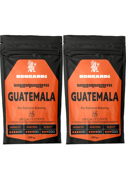 Guatemala Single Orjin Nitelikli Yöresel Kahve 2X200G (Çekirdek Veya Öğütülmüş Seçilebilir)