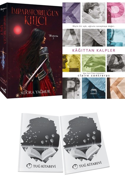 Kağıttan Kalpler ve Imparatorluğun Kılıcı Adora Yağmur 2li Set + Hediyeli