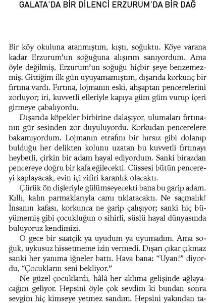 Galata'da Bir Dilenci Erzurum'da Bir Dağ