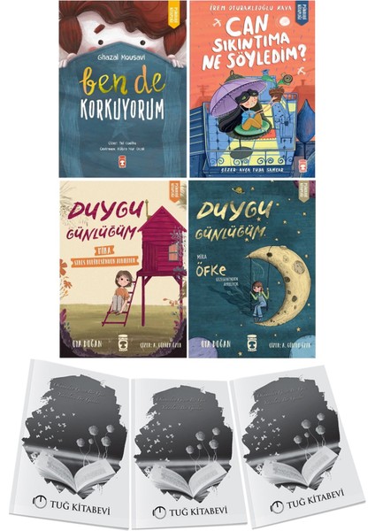 Ben De Korkuyorum-Can Sıkıntıma Ne Söyledim?-Duygu Günlüğüm Mira St Res Kulübesinden Ayrılıyor-Mira Öfke Gezegeninden Ayrılıyor 4lü Set + Hediyeli