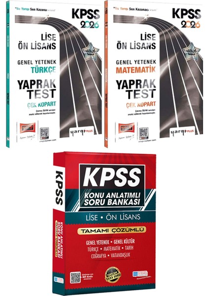 2026 Kpss Lise-Ön Lisans Türkçe Matematik Çek Kopart Yaprak Test - Lise Önlisans Konu Ant. Soru