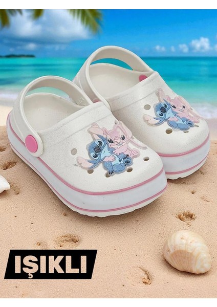 Lilo Stich Baskılı Tabanı Işıklı Kız Çocuk Plaj Terliği & Sandaleti fiyatları
