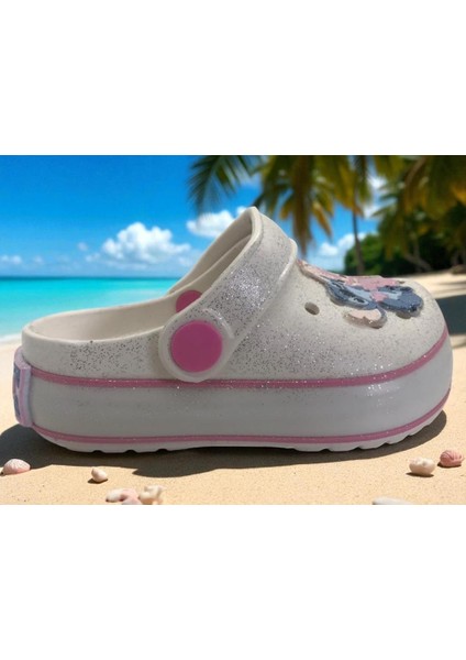 Lilo Stich Baskılı Tabanı Işıklı Kız Çocuk Plaj Terliği & Sandaleti modelleri