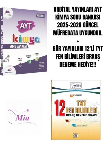 Orbital Yayınları Ayt Kimya Soru Bankası Hediyeli