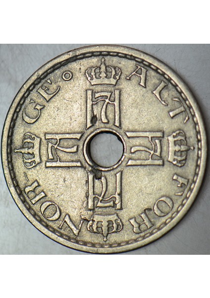 Norveç 50 Öre 1927 Kral 7. Haakon Dönemi. fiyatları