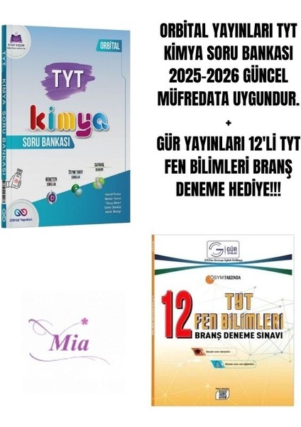 Orbital Yayınları Tyt Kimya Soru Bankası Hediyeli
