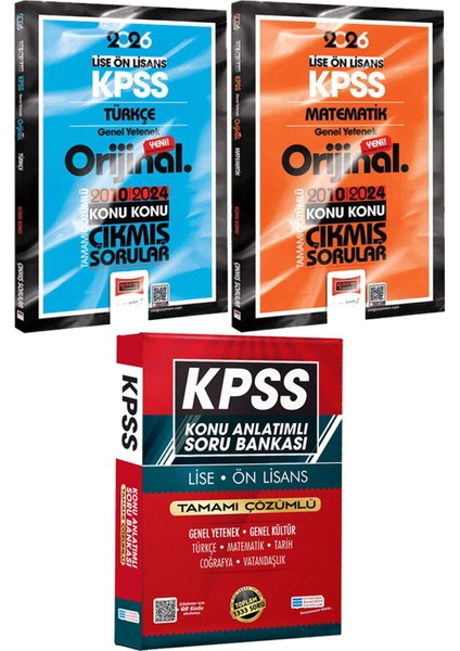 Lise-Önlisans Türkçe Matematik Orijinal 2010-2024 Konu Konu Çıkmış - Lise Önlisans Konu Ant. Soru