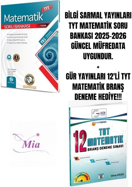 Bilgi Sarmal Yayınları Tyt Matematik Soru Bankası Hediyeli
