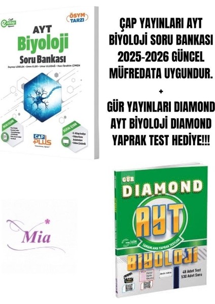Ayt Biyoloji Soru Bankası Hediyeli