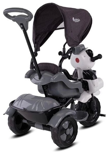 Babyhope 127A Little Panda 3 Tekerli Kontrollü Bisiklet (Pedli) Gri modelleri