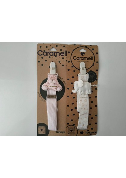 2 Li Emzik Askıları Pembe Araba ve Bej Fil 2189 ve 2191