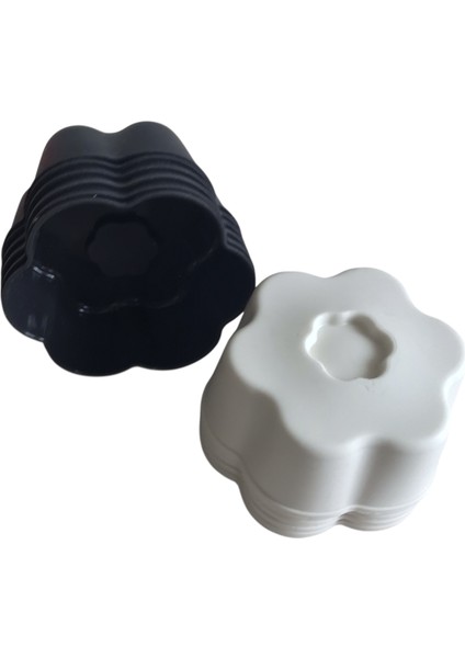 Bybirgül Antrasit -Beyaz 12 Li Silikon Mini Papatya Kek Kalıbı,muffin Kalıbı 12 Adet,airfyer Uyumlu fiyatları