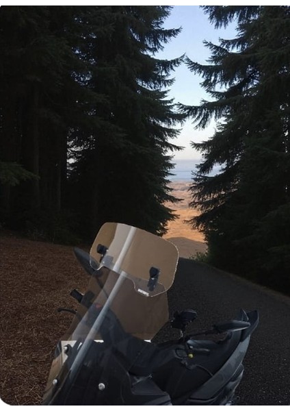 Ktm Uyumlu Deflektör Rüzgar Saptırıcı Siperlik Şeffaf Motor Camı Cam Uzatma Model 2
