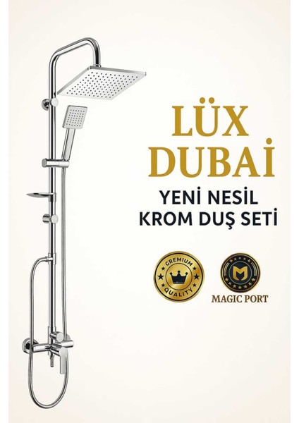 Robot Yağmurlama Tepe Duş Başlığı Seti Magıc Port Lüx Dubai Yeni Nesil fiyatları
