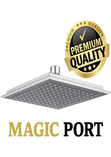Kare Tepe Yağmurlama Robot Lüxs Duş Seti Tepe ve El Duşu ve Joyistik Takımı Magıc Port fiyatları