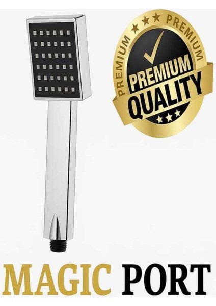 Kare Tepe Yağmurlama Robot Lüxs Duş Seti Tepe ve El Duşu ve Joyistik Takımı Magıc Port modelleri