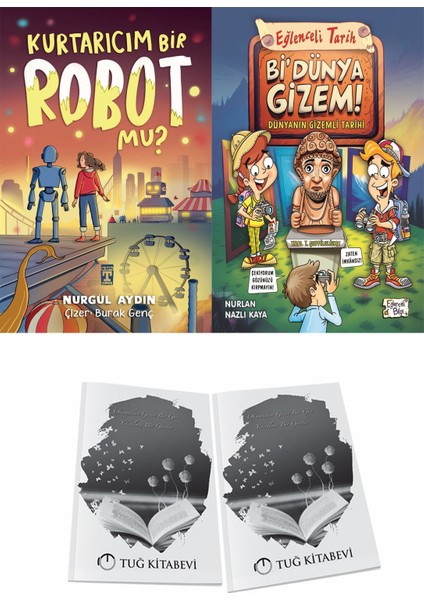 Kurtarıcım Bir Robot Mu? ve Bi Dünya Gizem Dünyanın Gizem Li Tarihi + Hediyeli