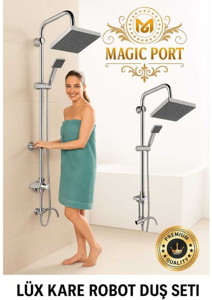 Robot Yağmurlama Tepe Duş Başlığı Seti fiyatları
