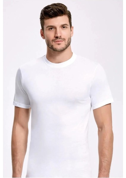 6 Adet %100 Pamuk Erkek Sıfır Yaka Fanila Atlet