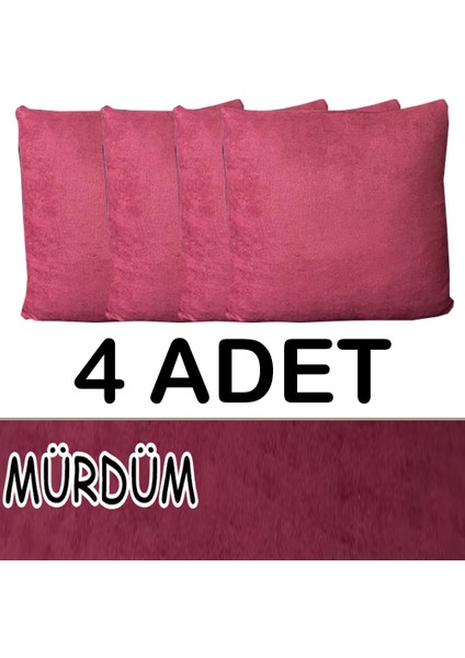 Süet Detaylı Angora Kumaş 4 Adet Kirlent Kılıfı fiyatları