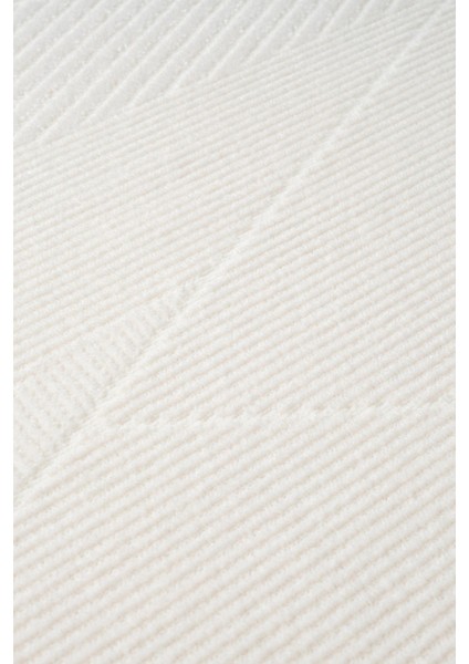 Cotto Cool CL001W Modern Desen Akrilik Beyaz Halı Pamuk Tabanlı Salon Koridor Oturma Odası Halısı fırsatları