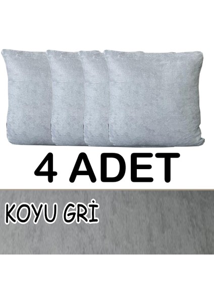 Süet Detaylı Angora Kumaş 4 Adet Kirlent Kılıfı fiyatları