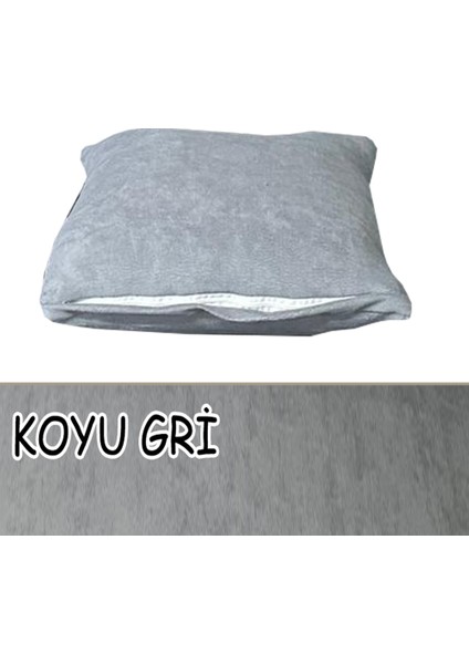 Süet Detaylı Angora Kumaş 4 Adet Kirlent Kılıfı fırsatları