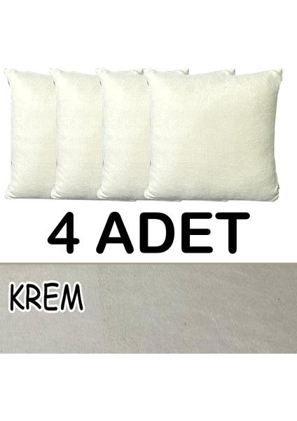 Süet Detaylı Angora Kumaş 4 Adet Kirlent Kılıfı fiyatları