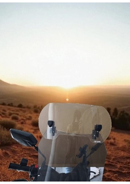 Bmw Uyumlu Deflektör Rüzgar Saptırıcı Siperlik Şeffaf Motor Camı Cam Uzatma Model 3