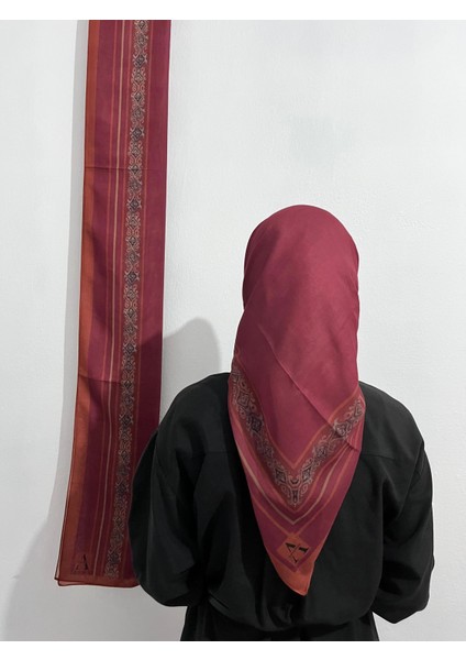 Soft Pamuk Etnik Düz Eşarp Fuşya Renk