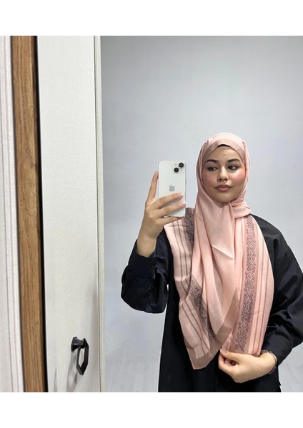 Etnik Düz Bej Renk Soft Pamuk Şal modelleri