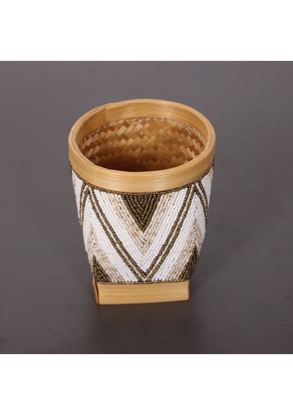 Mylamp Bali Boncuklu & Bambu Vazo 18X14 cm modelleri