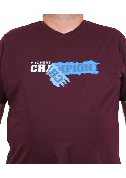 Mocgrande Erkek Büyük Beden Sıfır Yaka Tişört Champion 25180 Murdum fiyatları