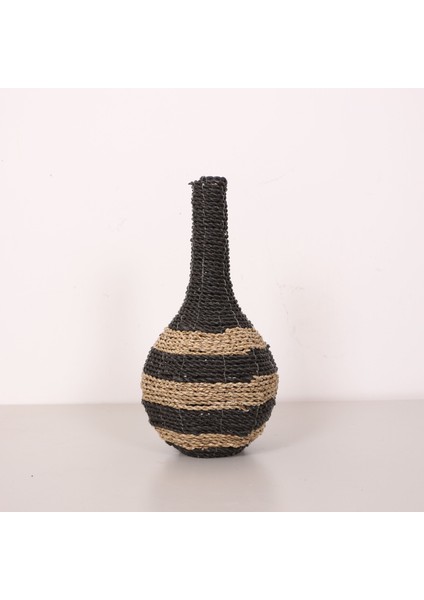 Mylamp Garlıc Rafya Vazo - Saksı 22X42 cm