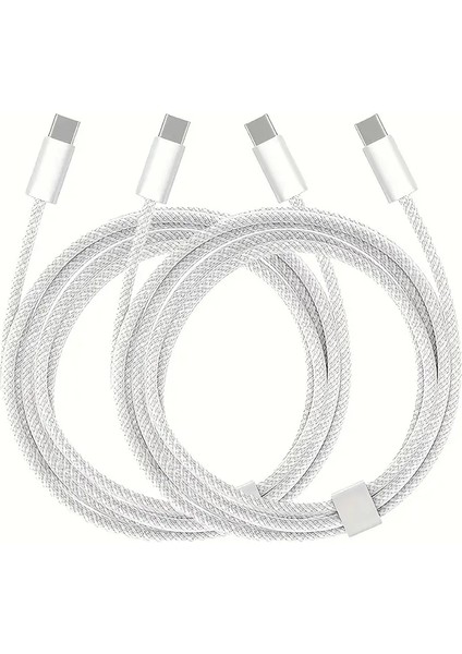Xiaomi-Oppo-Redmi-Huawei-Apple iPhone (15-16) Uyumlu 60W Hasır Şarj Kablosu