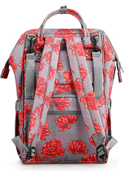 MR8703_21 Supermom Anne Bebek Çok Fonksiyonlu Pembe Sırt Çantası modelleri